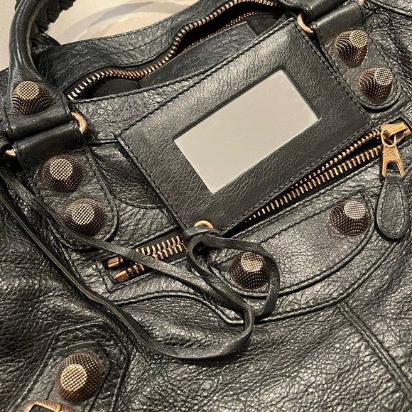 Balenciaga Classic Part Time Bag in Black with Rosegold Hardware - Picture 10 of 14